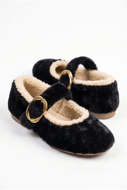 Women's Belted Comfortable Flat Sole Home Ballerinas