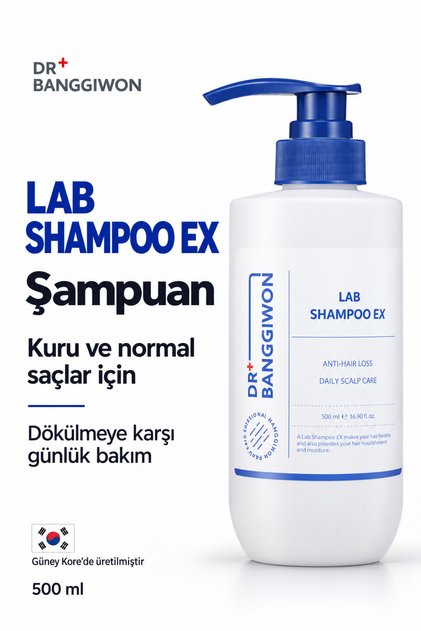 Lab EX Kuru ve Normal Saçlar İçin Dökülmeye Karşı Günlük Bakım Şampuanı 500 ml
