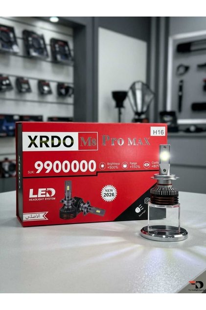 لمبات ليد أمامية للسيارة XRDO M8 برو ماكس H16 عالية الأداء