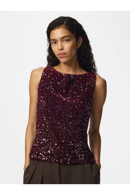 Tílko PCKAMMY SEQUIN
