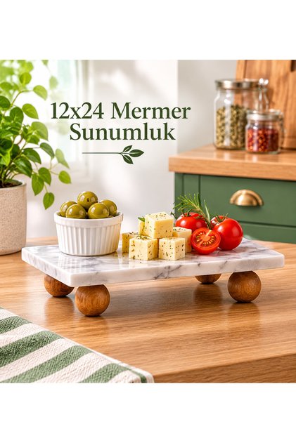 Marble Oil Container with Stand, Soap Holder & Presentation Tray 24 X 12 cm Marble