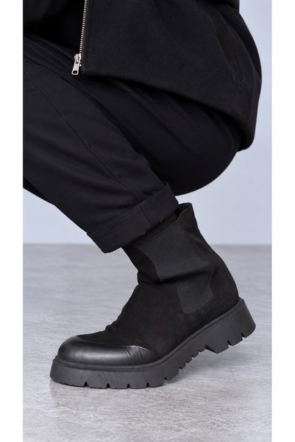 Model Alba Suede Genuine Leather Chelsea Boots