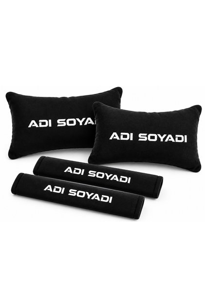 2 Adet Kişiye Özel Oto Boyun Yastığı ve 2 Adet Emniyet Kemeri Pedi Seti – Araç Yastığı, Hediyelik