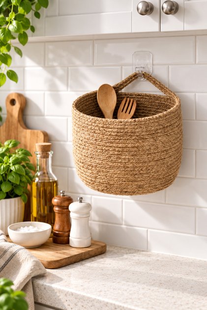 Hanging Organizer Kitchen, Bathroom Organizer Basket