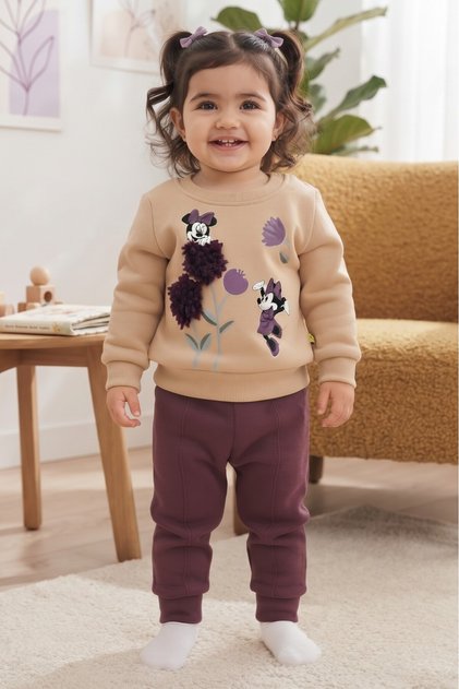 Daisy Model Fleece-Lined 2-Piece Baby Girl Children's Set 6-9 Months. 9-12 Months, 12-18 Months, 18-24 Months