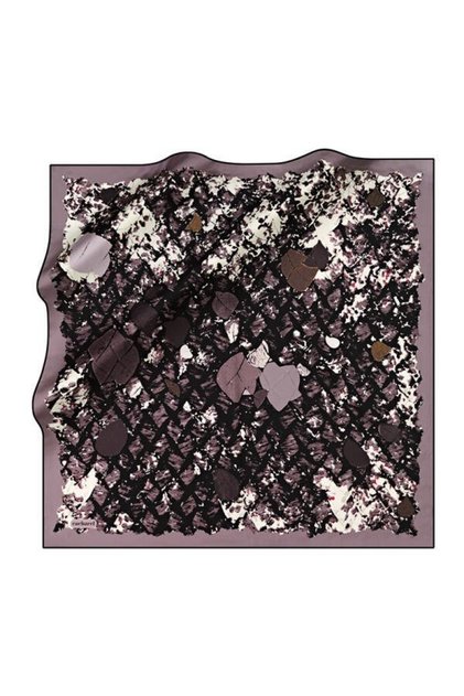 Pure Tivil Silk Scarf 8441313 - 914 Gray Mixed Pattern