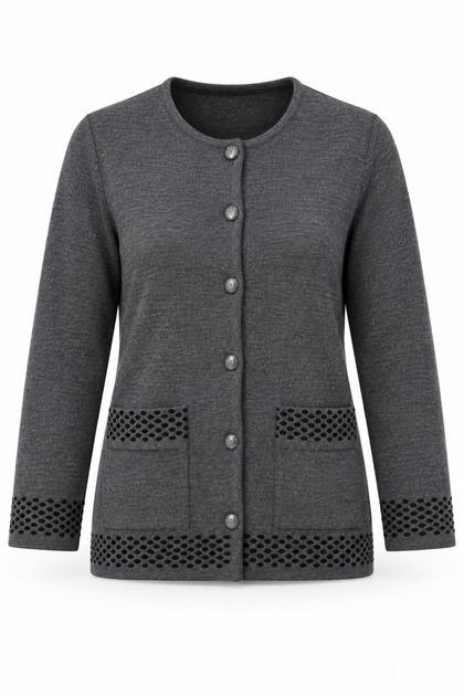 New Model Hattuş Yarn Knitwear Knitted Winter Mother Cardigan 7435