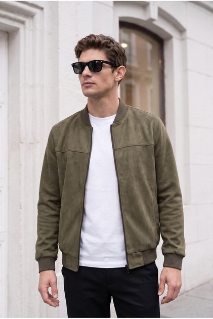Ανδρικό Suede College Jacket
