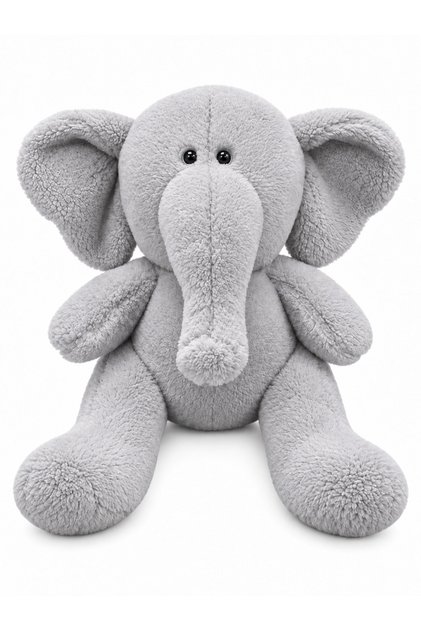 60 cm Cute Gray Plush Elephant Toy – Large Size, Soft and Cuddly, Perfect Gift for Children's Room
