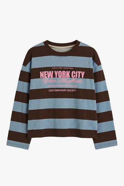 Blue New York City Printed Sweatshirt