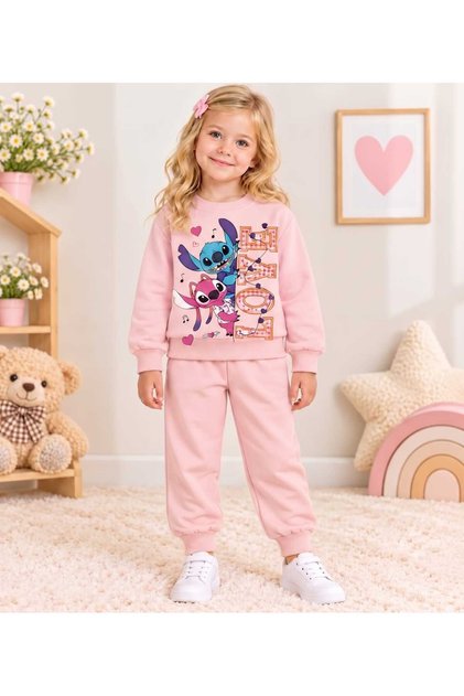 Girl's Printed Cotton 2-Piece Pajama Set