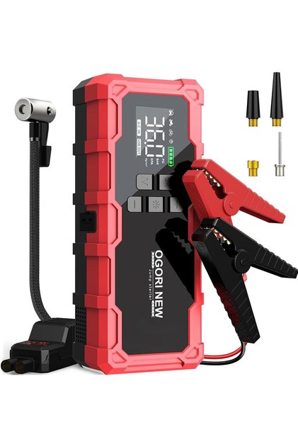7000A Jump Starter with Air Compressor, 21800mAh 150PSI Portable Car Battery Jump Starter (All Gas/16L Diesel)