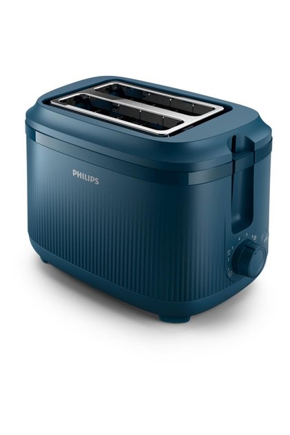 Prajitor de paine HD2511/70, 830 W, 2 felii, 8 setari rumenire, Albastru