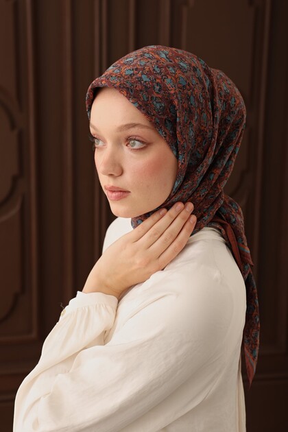 Velora Scarf Abstract Brush Tile