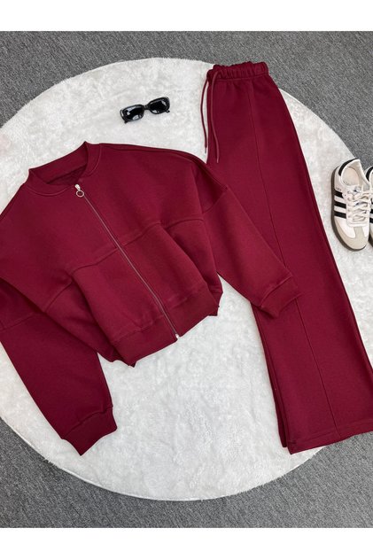 3-Stripes Zippered Oversize Track Suit