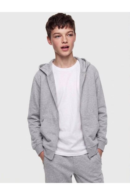 Hooded Zippered 3 Thread Raster Children's Sweatshirt