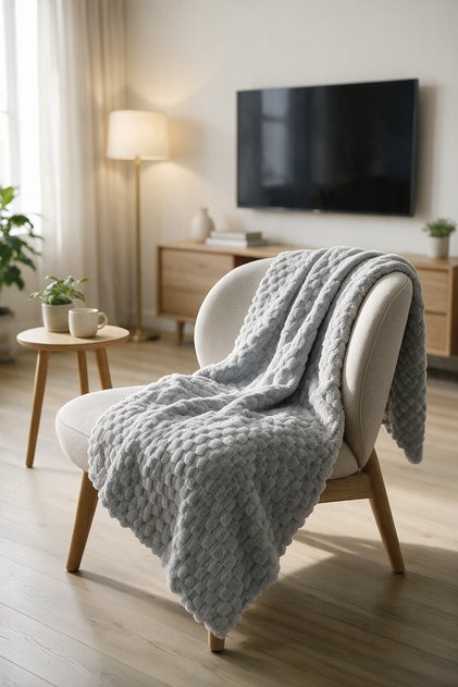 Dolly Wellsoft Plush Tv Blanket Sofa Throw (110 X 160 cm)