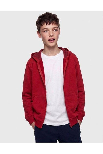 Hooded Zippered 3 Thread Raster Children's Sweatshirt
