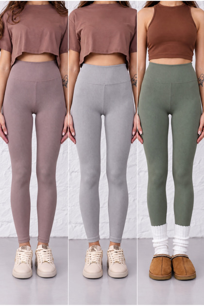 3-Pack Advantage Package Women's No-Show Extra Flexible High Waist Ribbed Leggings