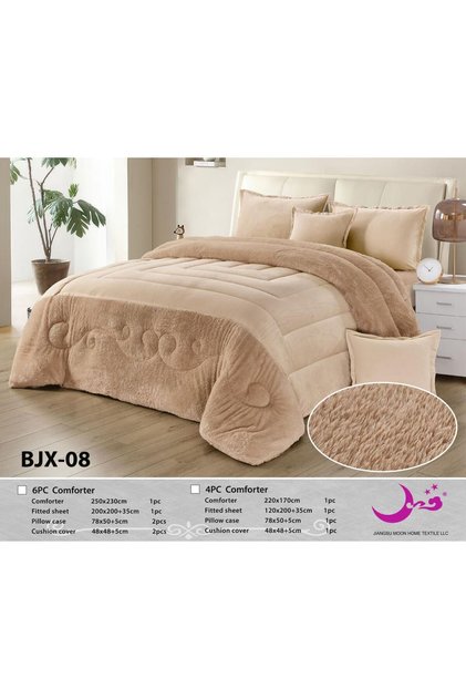 Nefren Winter Bedspread 6 Pieces, Velor on the Fur, Size 230X250