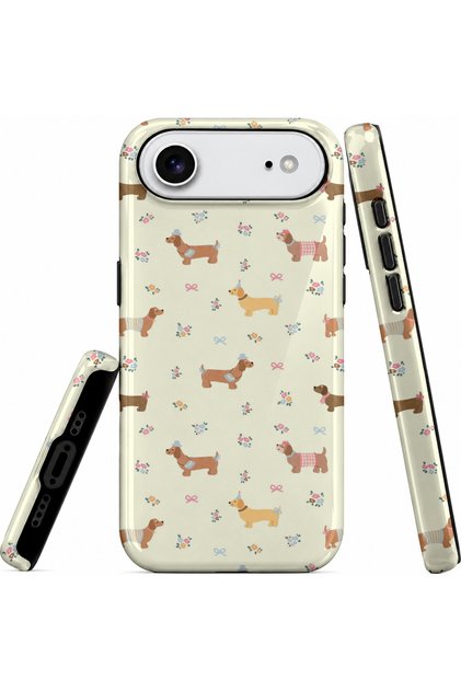 iPhone 17 Air Compatible - Sausage Puffs, Double Layer Cover, Glossy Surface Protective Case