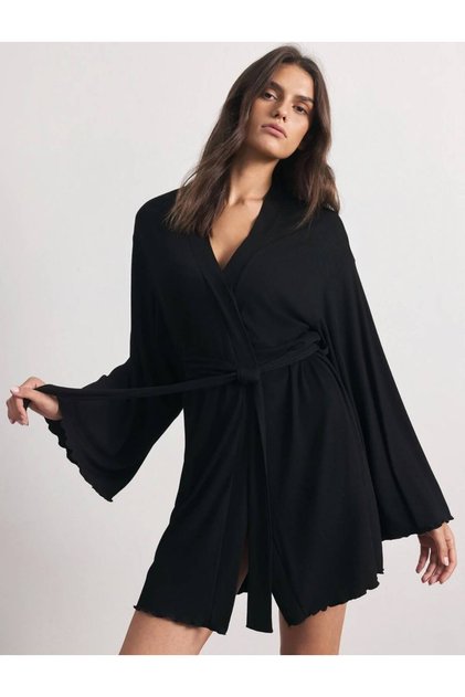 Women's Combed Cotton Viscose Dressing Gown – Belted Comfortable Maternity and Nightgown Top for Home Wear