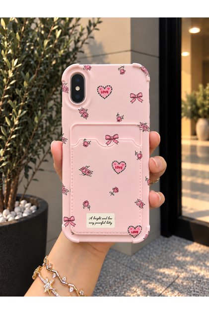 İphone X / XS Uyumlu Kartlıklı Telefon Kılıfı
