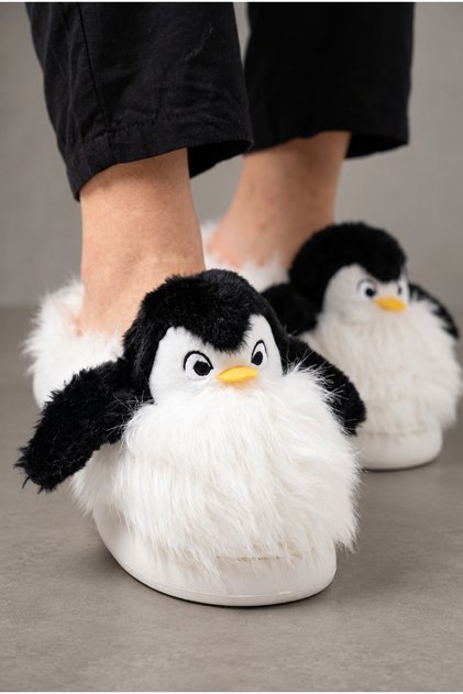 Women'S, Cute Animal Figured, Plush, Filled, Soft Textured House Slippers