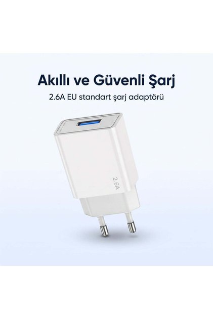 USB Sarj Adaptoru 2.6A – EU Standart