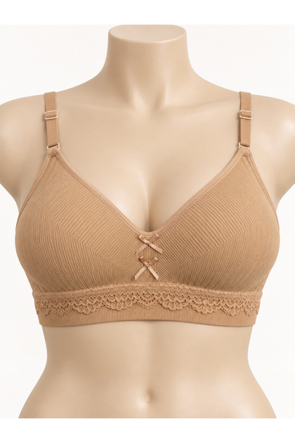 Women Comfort Wireless Lace Bra Seamless Everyday Support Bralette