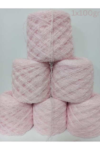 Buklet Örgü İpi (Toz Pembe) 100gr
