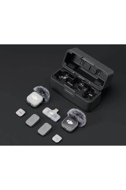Mic Mini 2S Ασύρματο Σετ Μικροφώνων Πέτου Εφημεριδογραφικό (2 Πομποί + 1 Δέκτης + Θήκη Φόρτισης)