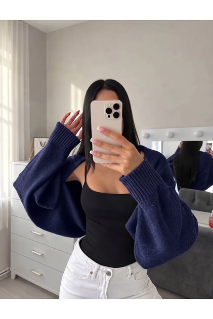 Women's Long Sleeve Knitwear Bolero