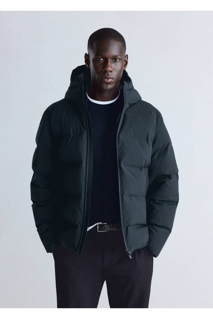 Waterproof kuş tüyü kapitone anorak