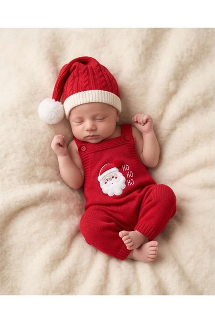 Unisex Baby 0-3 Months Christmas 7-Piece Knitwear Set