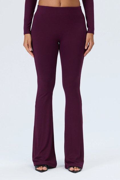PRO-TECHNICAL FLARED LEGGINGS - MULBERRY
