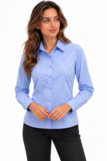 Women's Saks Long Sleeve Basic Shirt