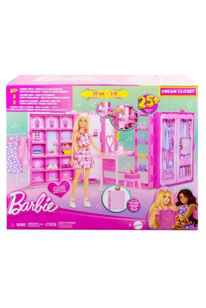 Barbienin Rüya Gardırobu ve Bebek Oyun Seti