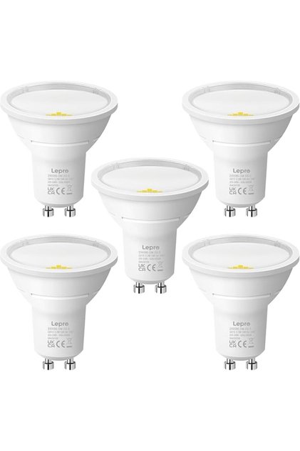 مصباح LED GU10، إضاءة سبوت للسقف، أبيض بارد 6500 كلفن، 590 لومن، 3.3 واط = 50 واط