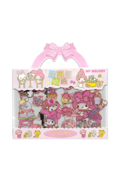 pembe renkli Sticker Çantası