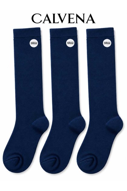 Women's 3 Pairs Genuine Combed Cotton Towel Knee Socks