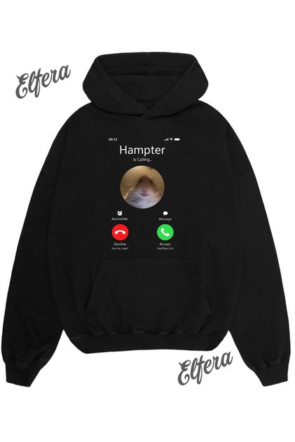 Hampter Is Calling Funny Unisex Sweatshirt