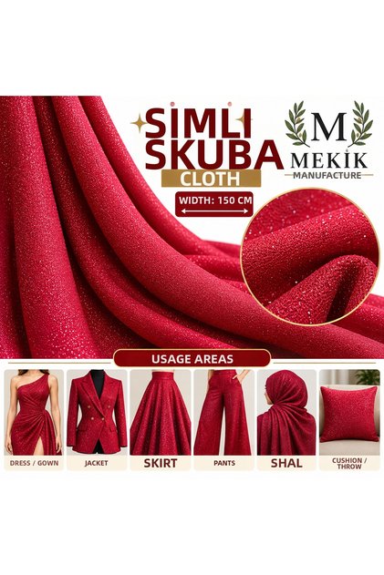 Silvery Scuba Fabric