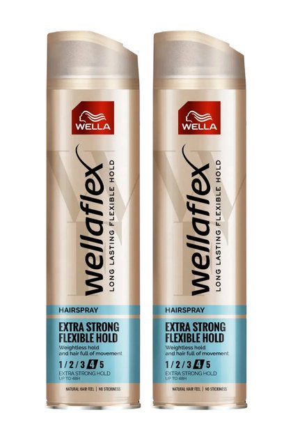 Pachet de 2 fixative de păr cu fixare invizibilă, cu fixare extra puternică, Hold 4/5, 75ml