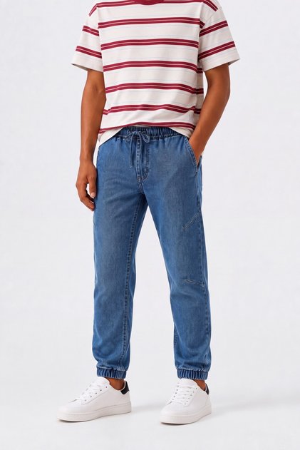 ERKEK ÇOCUK Jogger jean pantolon