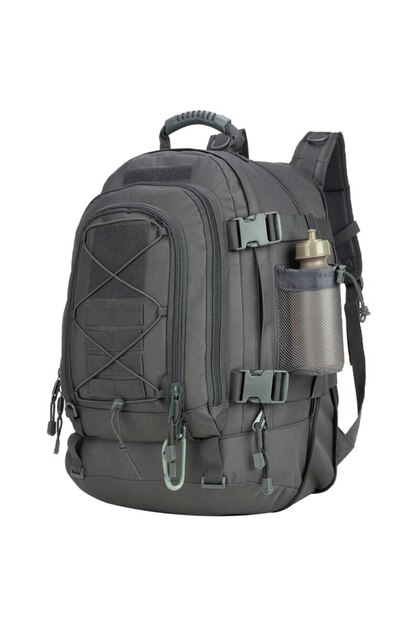 Grey 65L Large Capacity Outdoor Tactical Backpack Men Backpacks Molle Rucksack Waterproof Climbing B