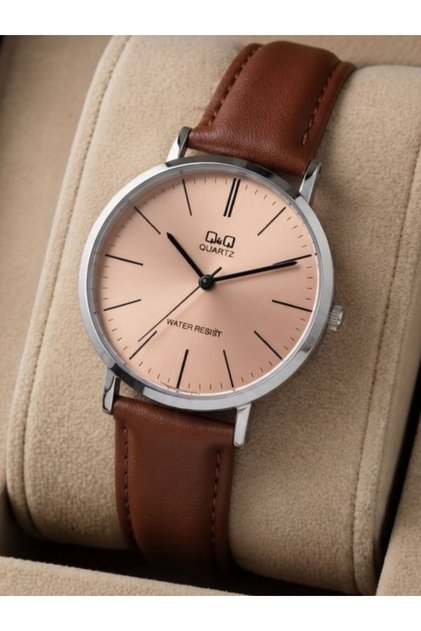 Men's Leather Cord Wristwatch