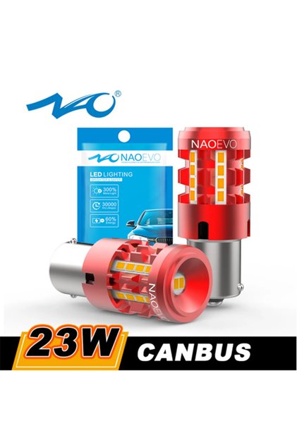 Amber PY21W BAU15S NAO 23W P21W LED CANBUS 2500Lm PY21W Error Free BA15S T20 7440 W21W 1156 BAU15S 7