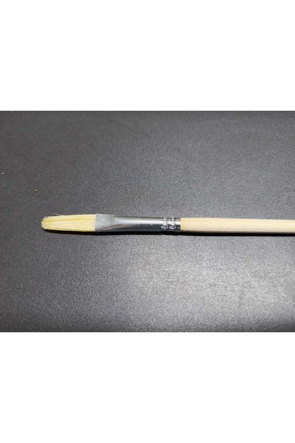 258KF Serisi Yassı Kedi Dili Sert Beyaz Sentetik Kıl Fırça No:6,Yağlı Boya ve Akrilik Eskitmelerde kullanılır--ADET FİYATIDIR--