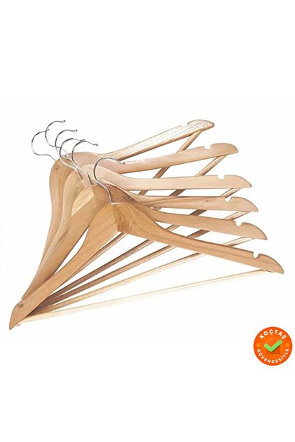 6lı Ahşap Askı Naturel
